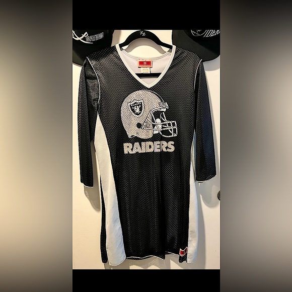 NFL Dresses Nfl Las Vegas Raiders Bling Glitter Women Dress Black
